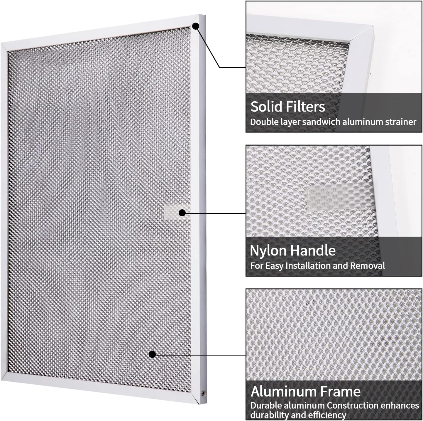 2-Pack of Freeboy BPS1FA30 Range Hood Filters for 30" Broan Nutone QS1 WS1 - Aluminum Grease Filter - Replaces 99010299, S99010305, AP3378953