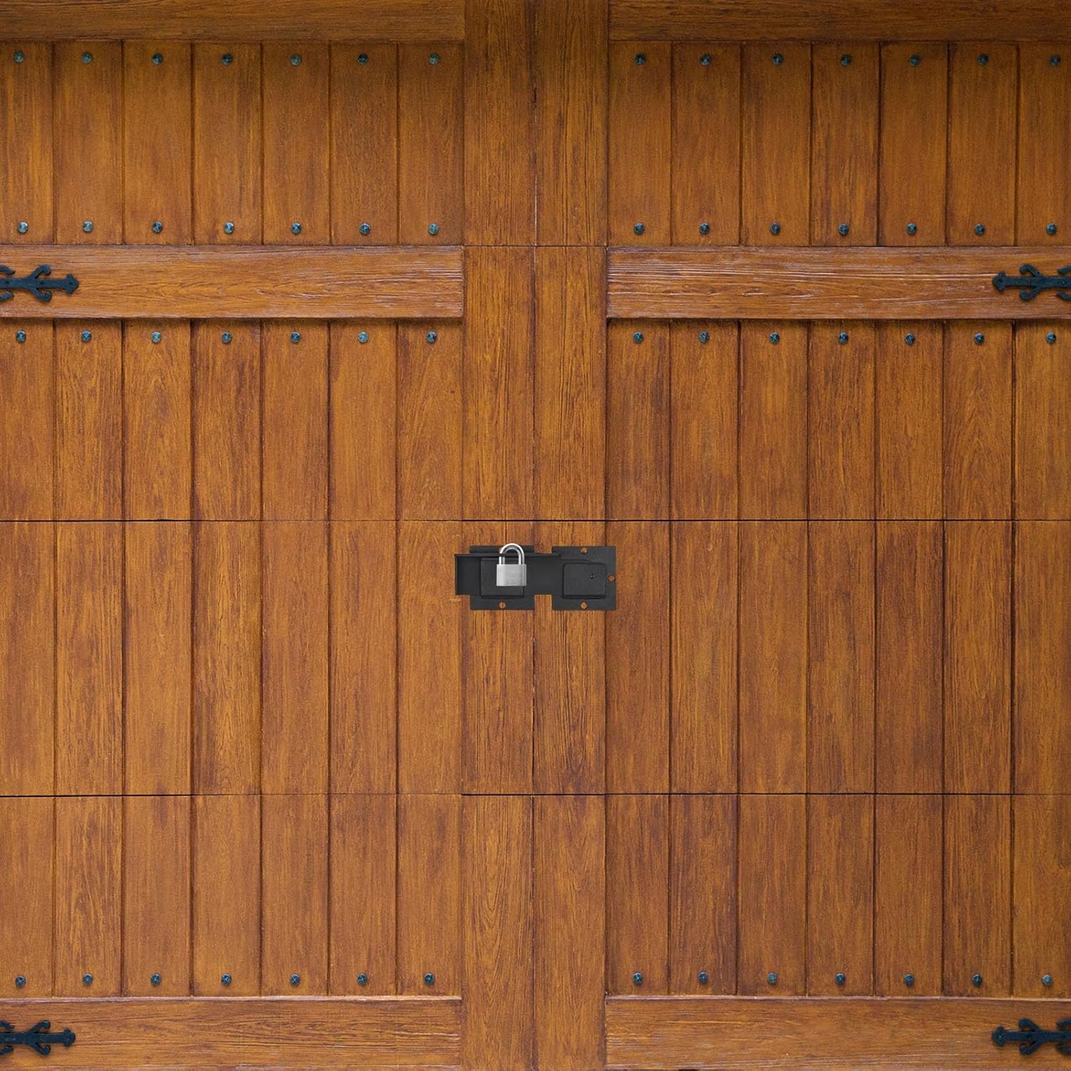 2 Pack of uxcell 7.8" Flip Gate Latch Locks with Padlock Hole - Adjustable Door Latch for Sliding/Swing Open Doors, Double Gates, Barns, Wooden Fences, Garages, Yards - Black