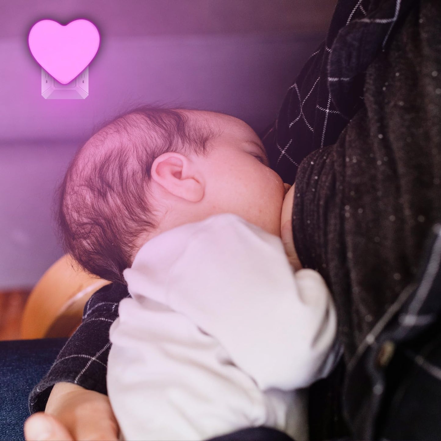 2 Pack Pink LED Night Lights for Kids, Cute Nightlight with Auto Dusk to Dawn Sensor - Ideal for Bedroom, Nursery, Bathroom, Hallway - INZU Night Lights Plug Into Wall