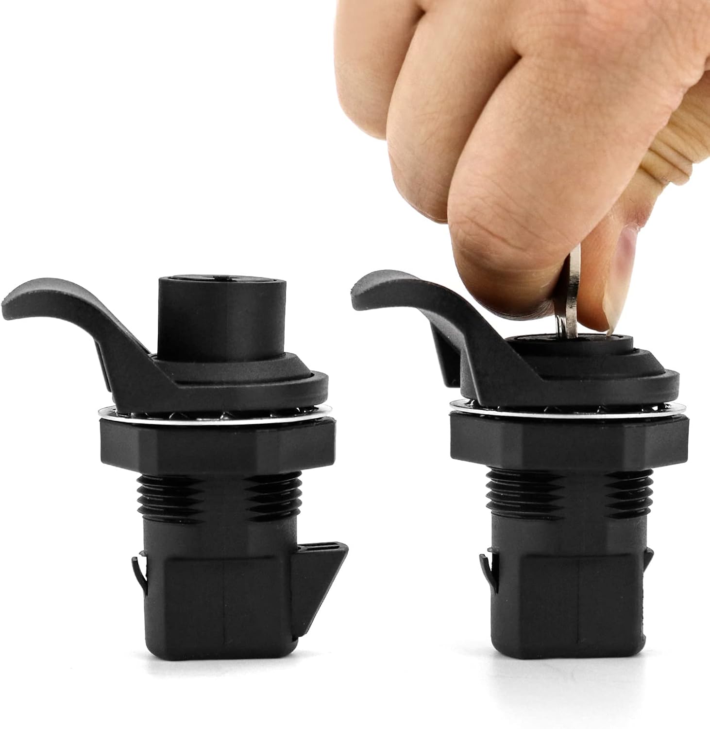 2 Pack Plastic Push Button Latch for Boat and Motorcycle Glove Box Locks by QWORK