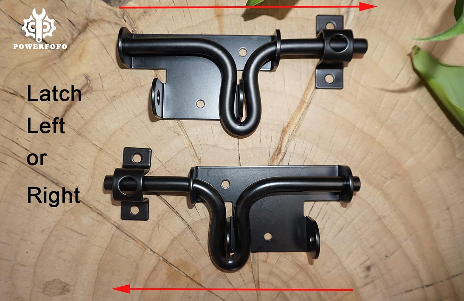 2 Pack POWERFOFO Sliding Bolt Latch with Padlock Hole - Heavy-Duty Gate/Door Lock