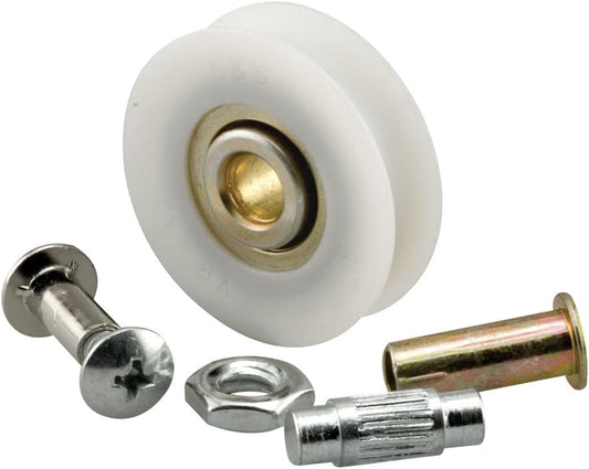 2 Pack Prime-Line D 1798 1-1/4 In. Nylon Ball Bearing Sliding Door Roller Set