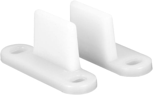 2 Pack Prime-Line N 6567 Nylon By-Pass Door Floor Guide - Durable Sliding Door Hardware