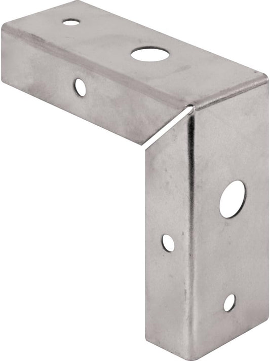 2 Pack Prime-Line N 7195 1-3/8 In. Stamped Steel Bi-Fold Door Corner Repair Brackets