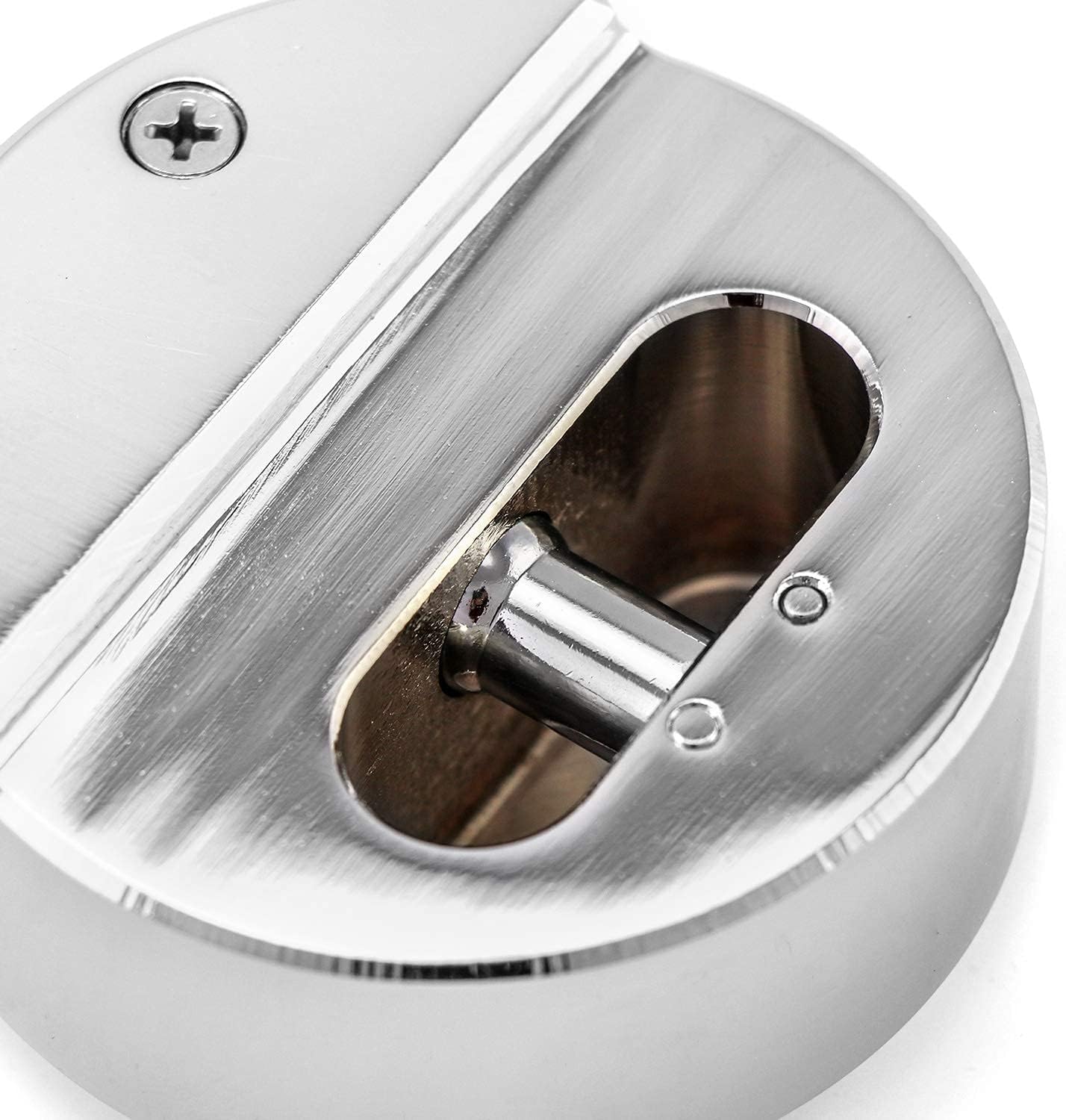 2-Pack QWORK 2-7/8" Hockey Puck Trailer Door Locks - Keyed Differently