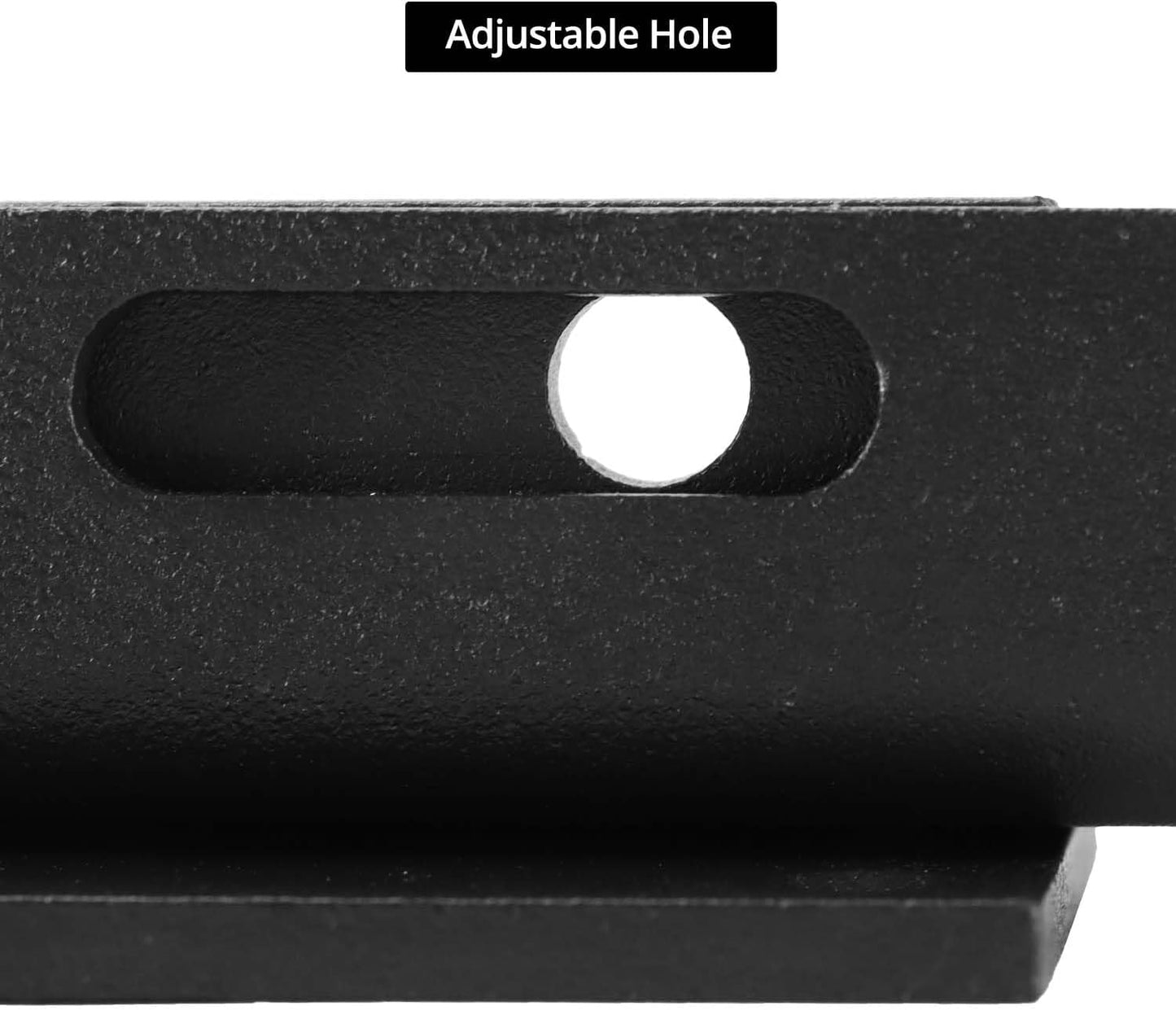 2 Pack QWORK Heavy Duty Aluminum Alloy Flip Gate Latch Lock with Padlock Hole, Adjustable Gap and Self-Drilling Screws