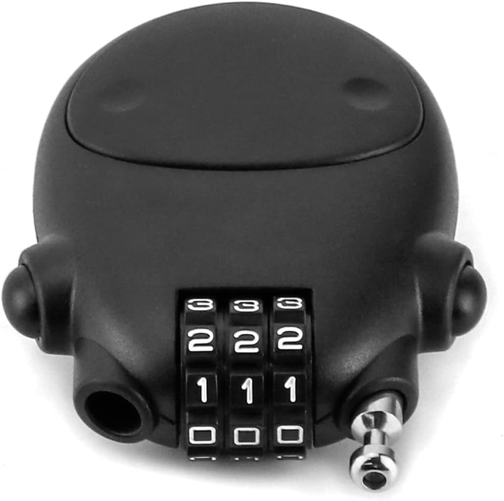 2 Pack QWORK Retractable Steel Cable Locks with Security Password - Ideal for Luggage