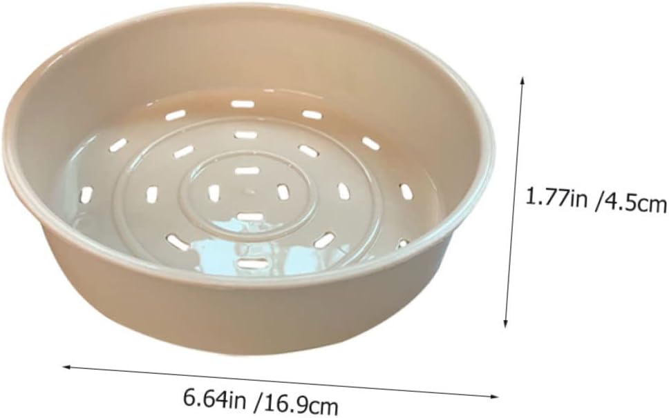 2-Pack Round Hole Rice Cooker Steamer Basket Set - Tamale & Food Steamer, Mini Steam Basket with Liners for Simple Cooking - White Kitchen Supplies