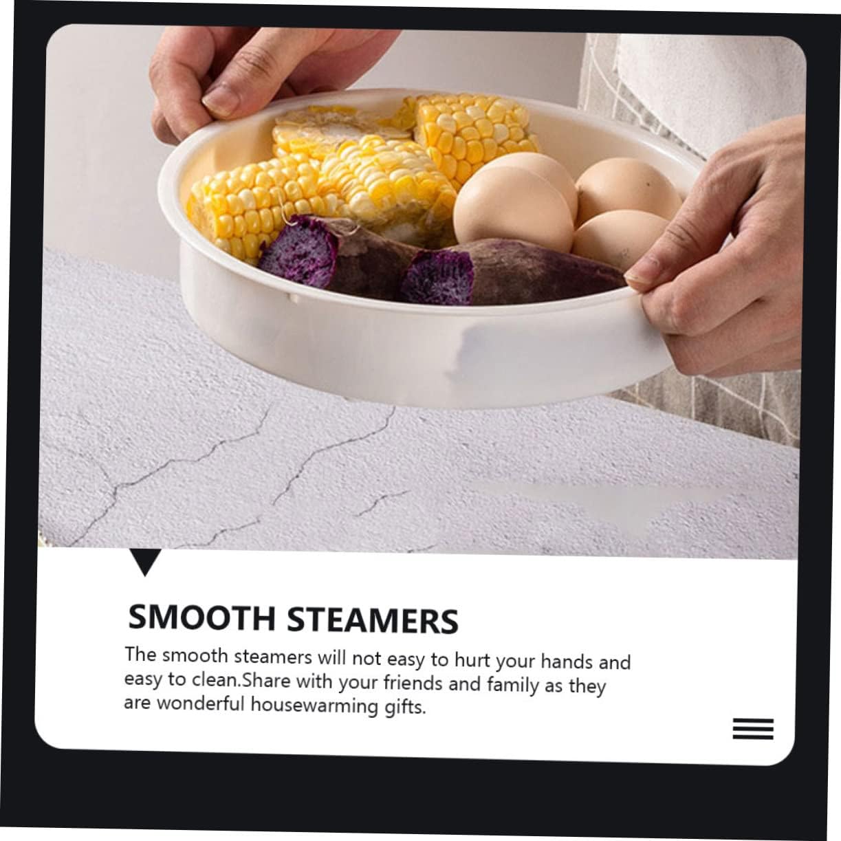 2-Pack Round Hole Rice Cooker Steamer Basket Set - Tamale & Food Steamer, Mini Steam Basket with Liners for Simple Cooking - White Kitchen Supplies