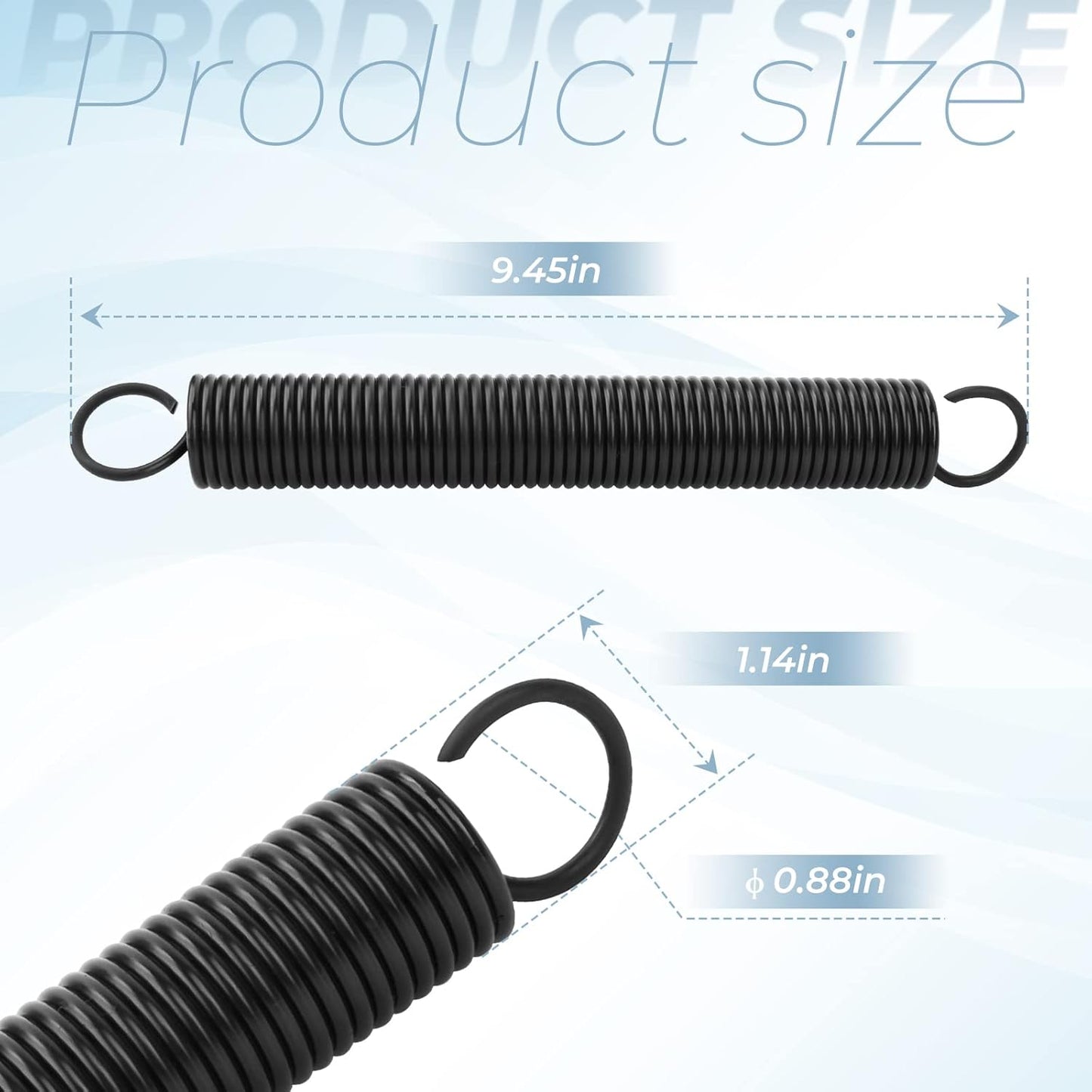 2 Pack Sconva 56-1 Ladder Spring Replacement Kit for Werner Attic Ladders W2208, W2210, W2508, W2510, WH2208, WH2210, WH2508, WH2510