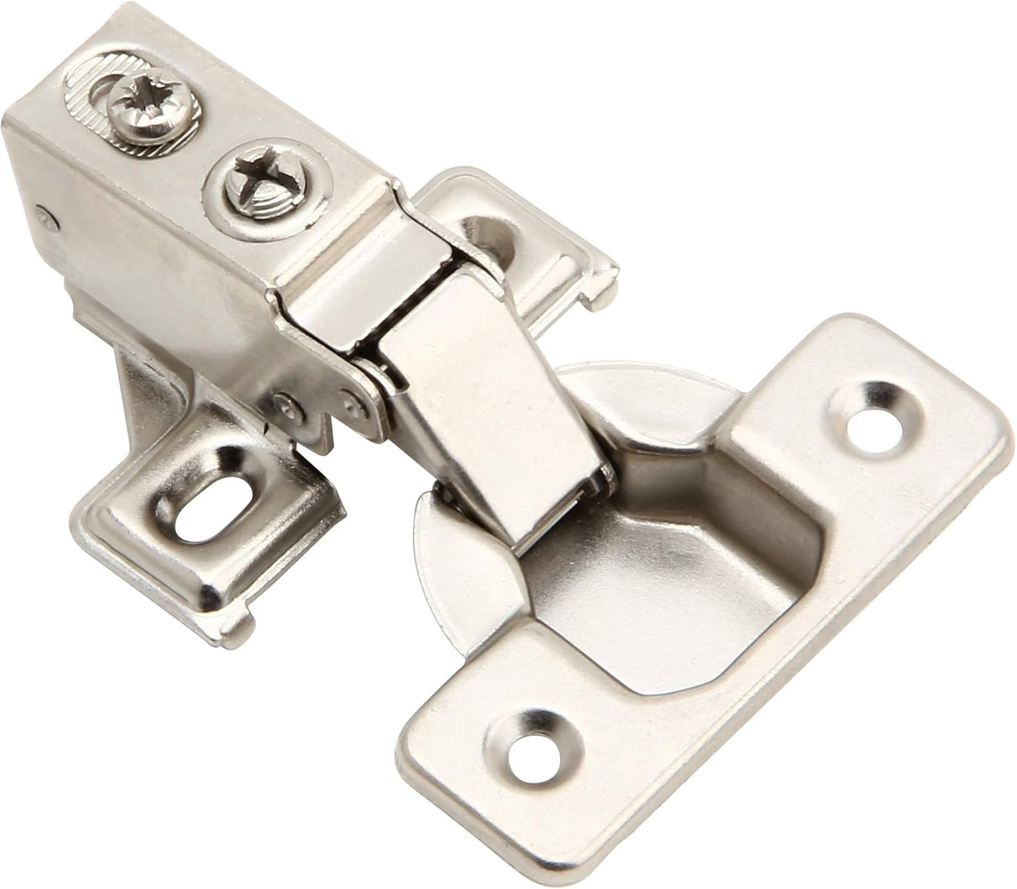 2 Pack Silverline Soft Close Cabinet Door Hinges - Face Frame, 1/2 Inch Overlay, Metal Dampers, Heavy Duty Steel - Kitchen Bathroom