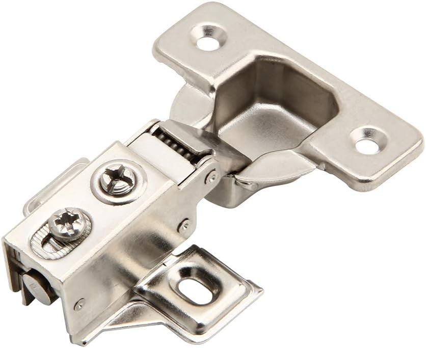 2 Pack Silverline Soft Close Cabinet Door Hinges - Face Frame, 1/2 Inch Overlay, Metal Dampers, Heavy Duty Steel - Kitchen Bathroom
