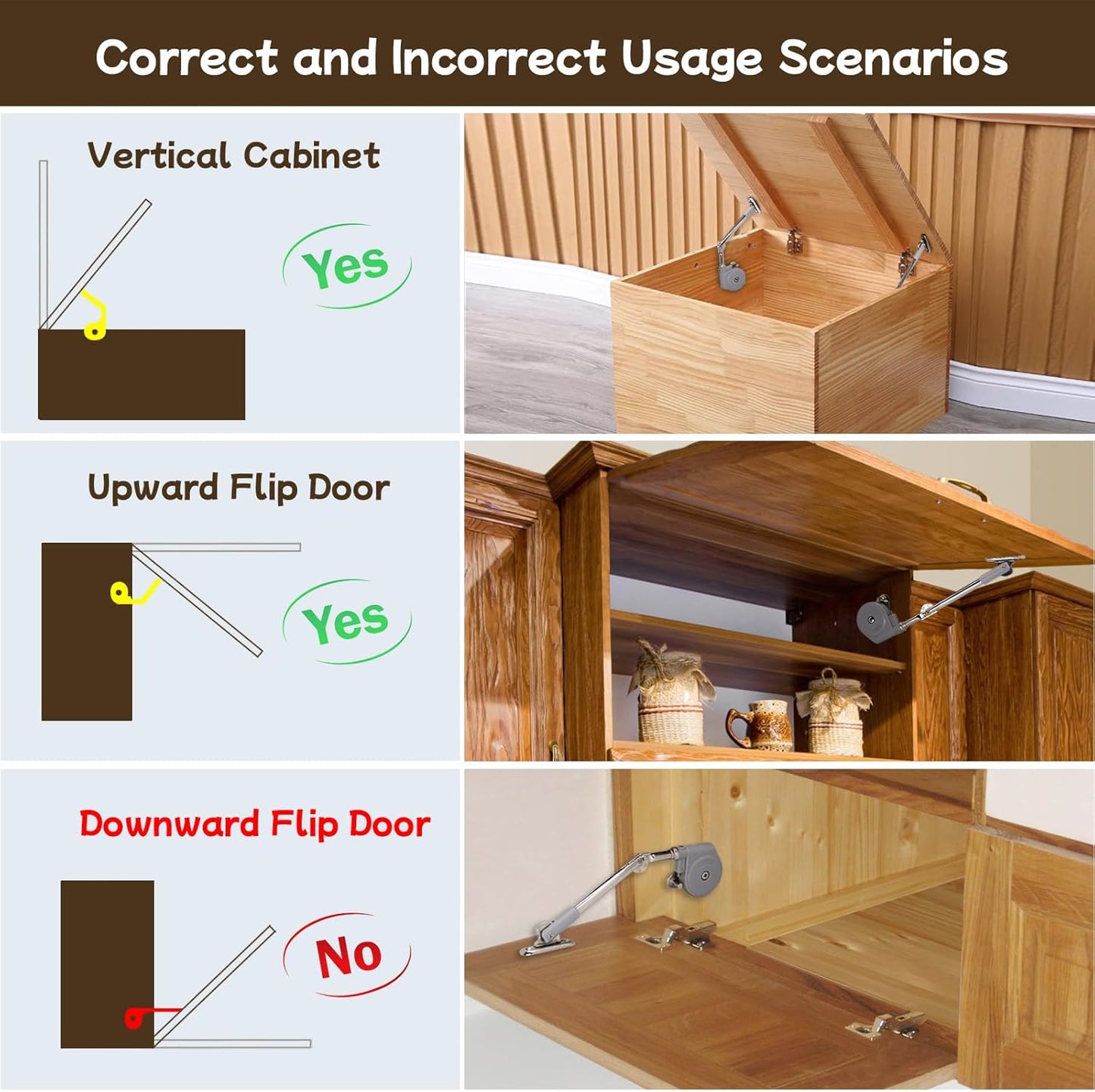 2 Pack Soft Close Hinges for Toy Boxes, Wooden Chests, Cedar Storage, Trunks, Benches - Tension Adjustable Cabinet Slow Close Hinges