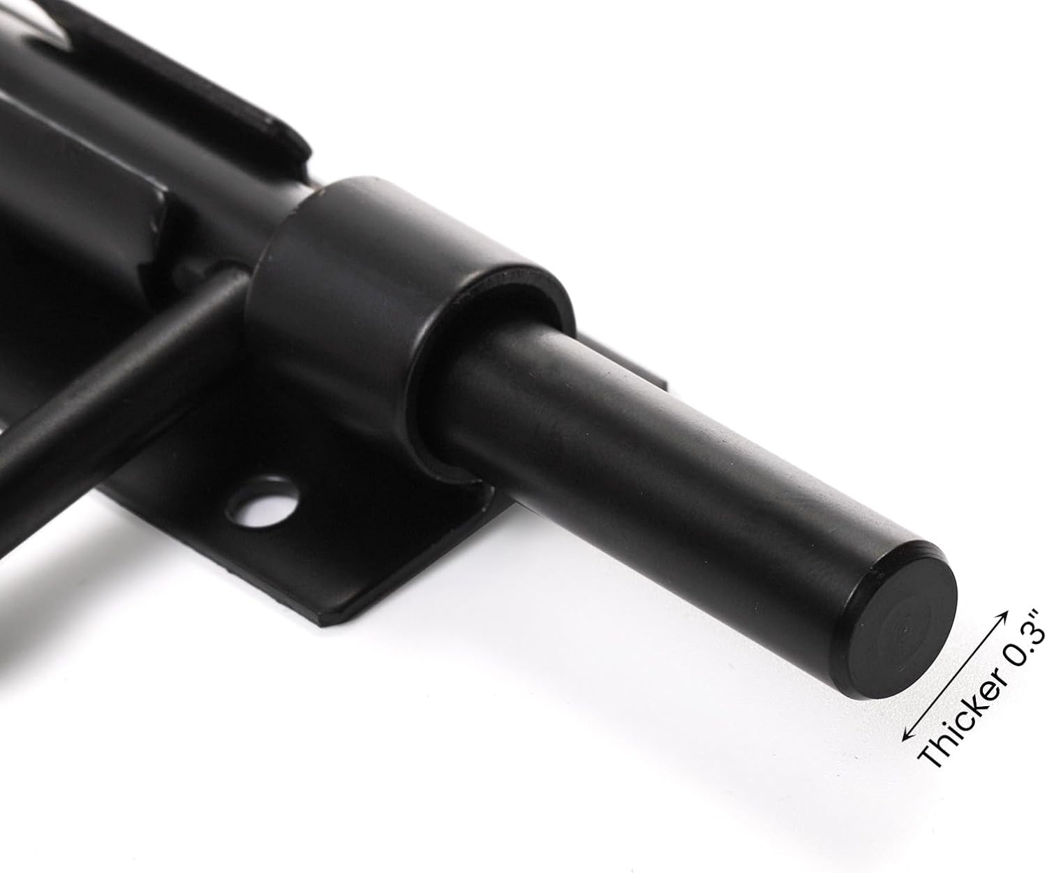 2 Pack Stainless Steel Door Bolt Latch with Padlock Hole - Heavy Duty Slide Lock for Wine Cabinet, Bathroom, Garage, Closet