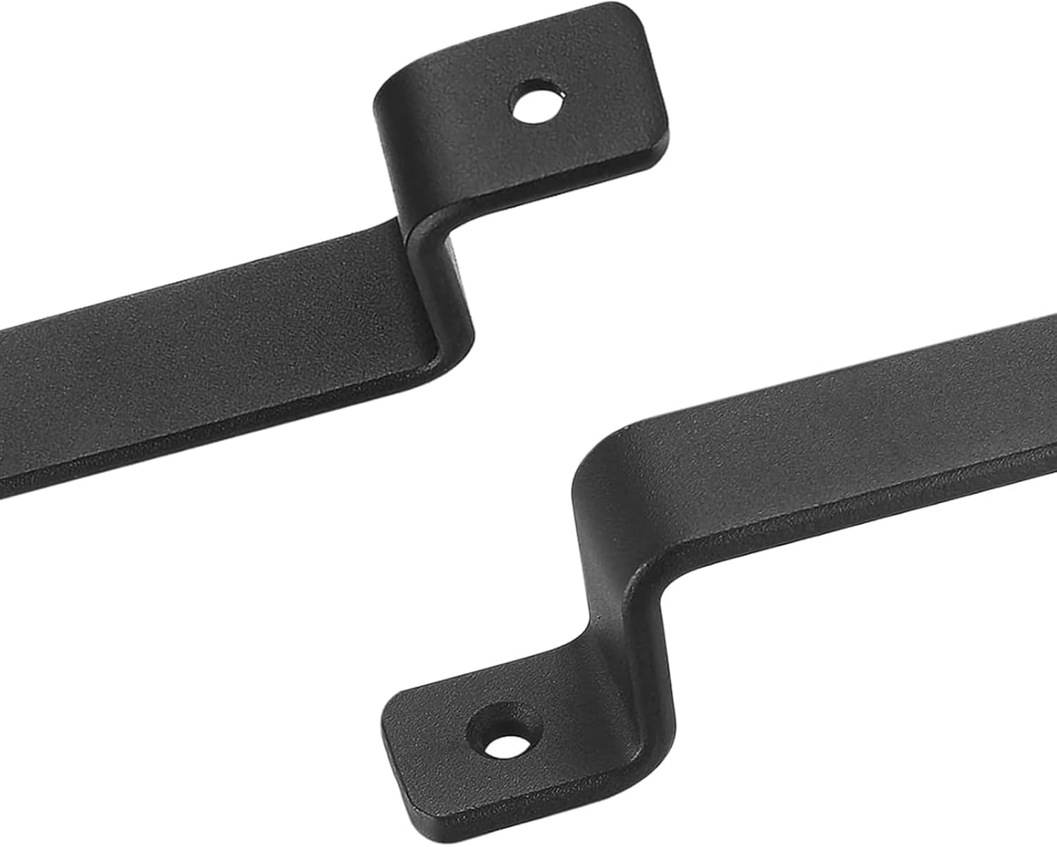 2 Pack VELNUT 7.5" Black Sliding Barn Door Handles for Interior/Exterior Doors/Gate/Closet/Shed - Garage Pull Handles Hardware