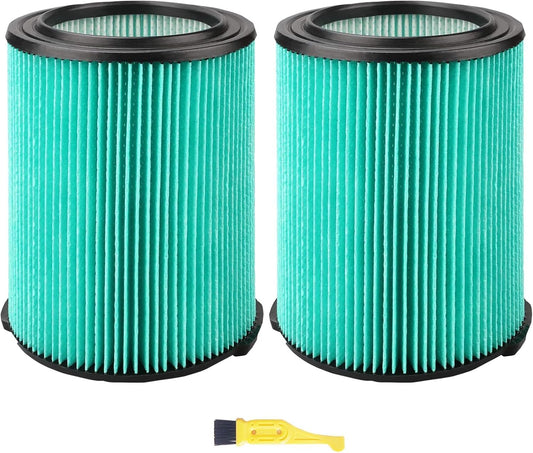 2 Pack Vf6000 HEPA Filters for Ridgid Shop Vac 5-20 Gallon Wet Dry Vacuums WD5500 WD0671 WD6425 WD7000 WD1280 WD1851 WD1680 WD1956 RV2400A 1400RV RV2600B