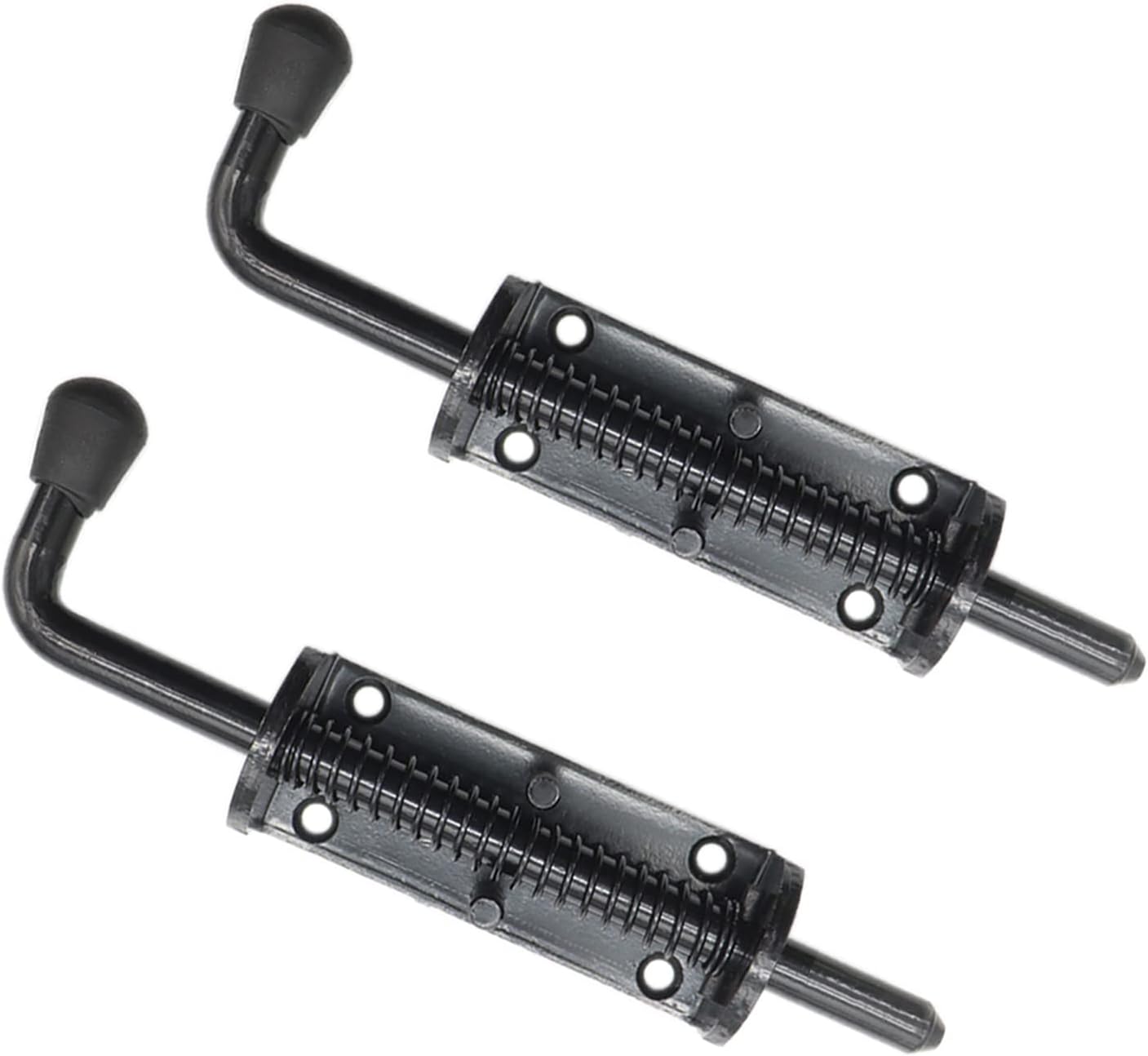 2 Pack Wulankd Black 6.5 Inch Heavy Duty Spring Loaded Latch Pin for Chests/Cabinets/Utility Trailer Gate