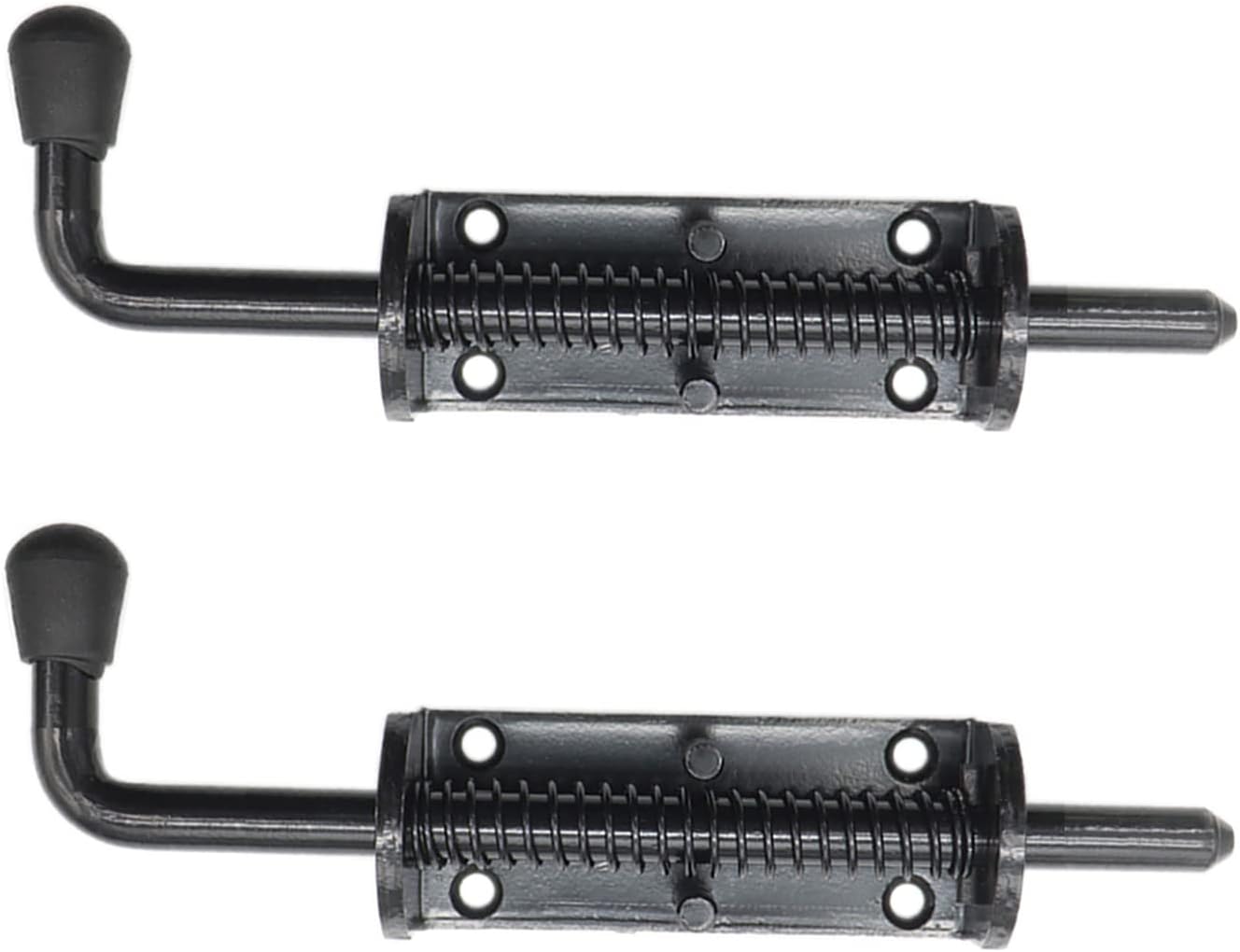 2 Pack Wulankd Black 6.5 Inch Heavy Duty Spring Loaded Latch Pin for Chests/Cabinets/Utility Trailer Gate