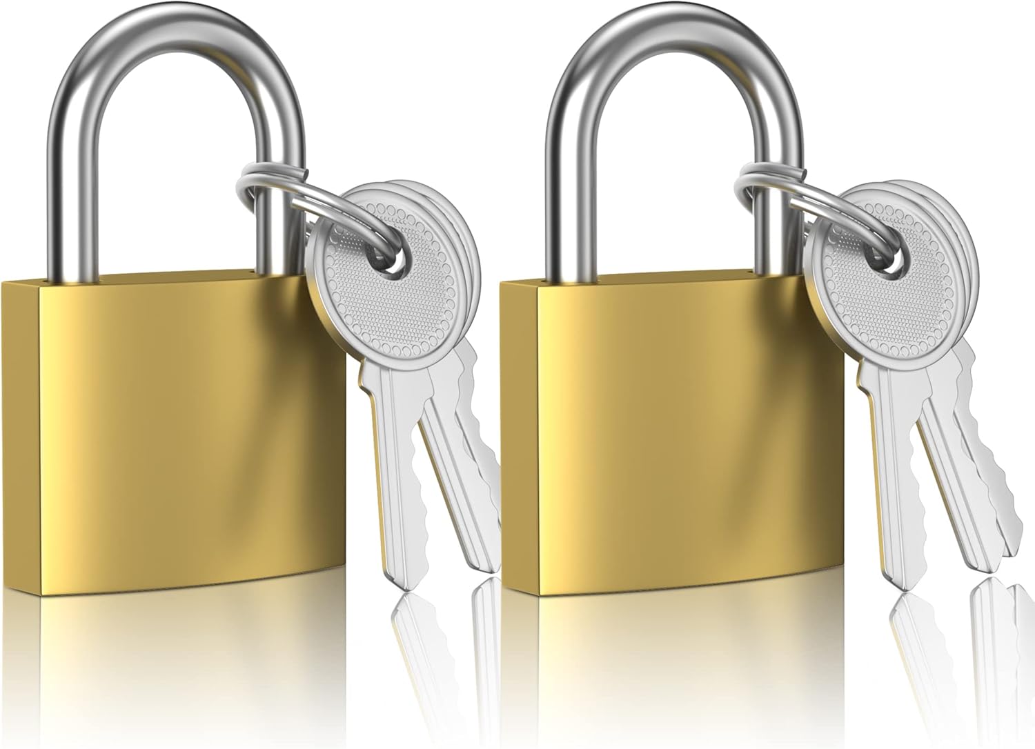 2 Pack XFJSAK 32mm Small Padlocks with Keys - Keyed Alike for Travel Bags & Gym Lockers - WildKart