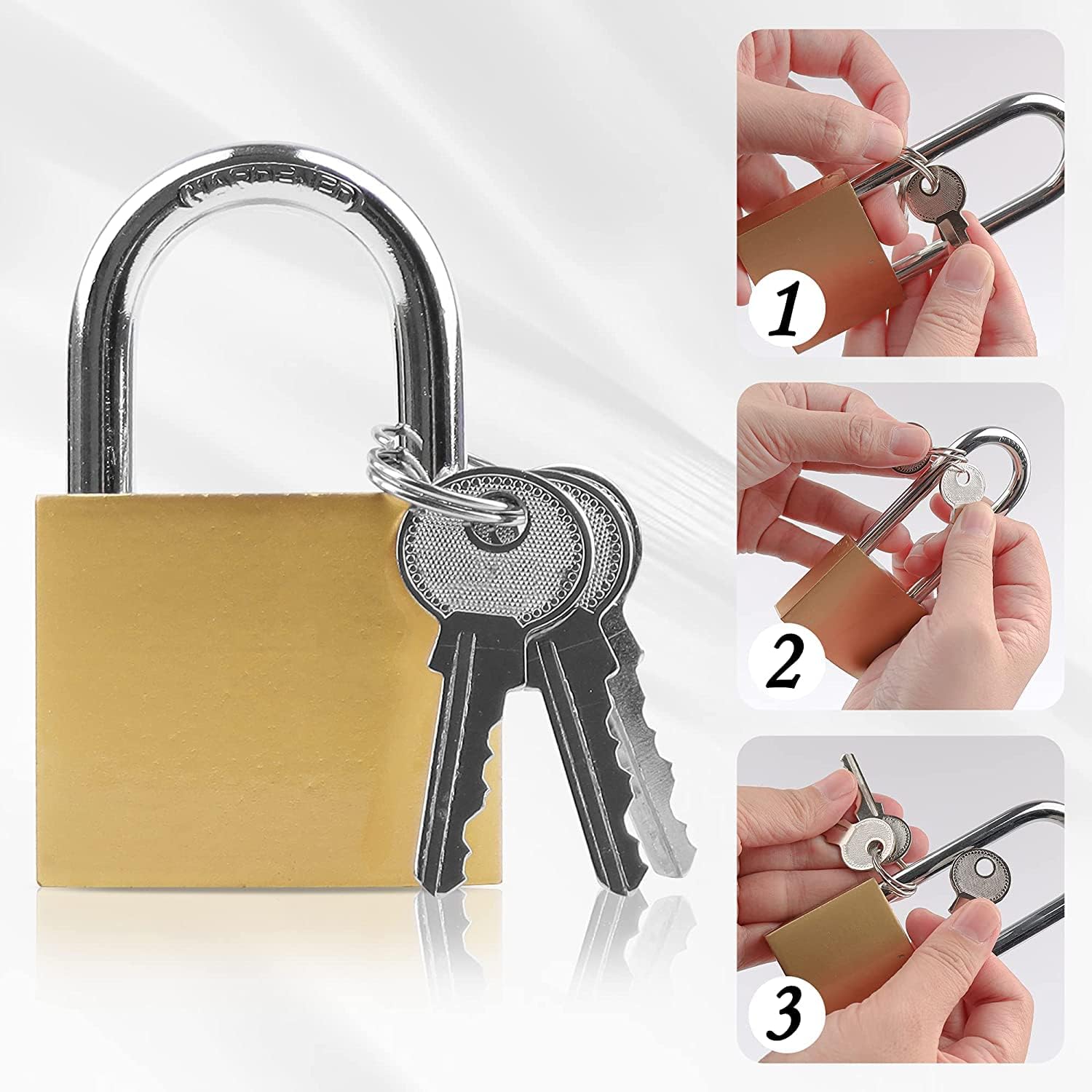 2 Pack XFJSAK 32mm Small Padlocks with Keys - Keyed Alike for Travel Bags & Gym Lockers - WildKart