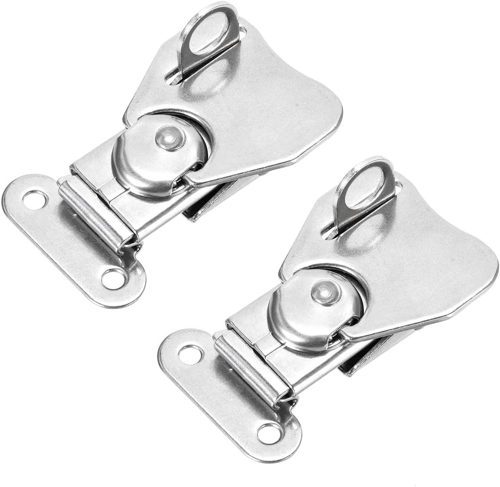 2 Pcs Butterfly Twist Latch Keeper with Padlock Hole for Case Box - 1.97-inch SUS304 Stainless Steel