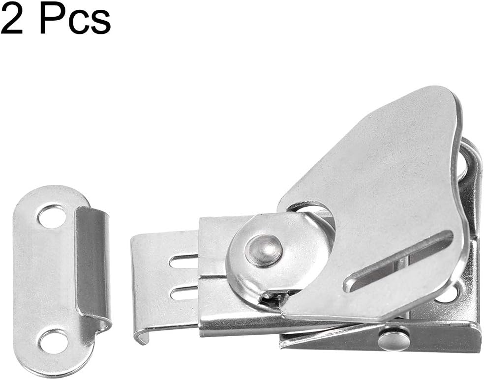 2 Pcs Butterfly Twist Latch Keeper with Padlock Hole for Case Box - 1.97-inch SUS304 Stainless Steel