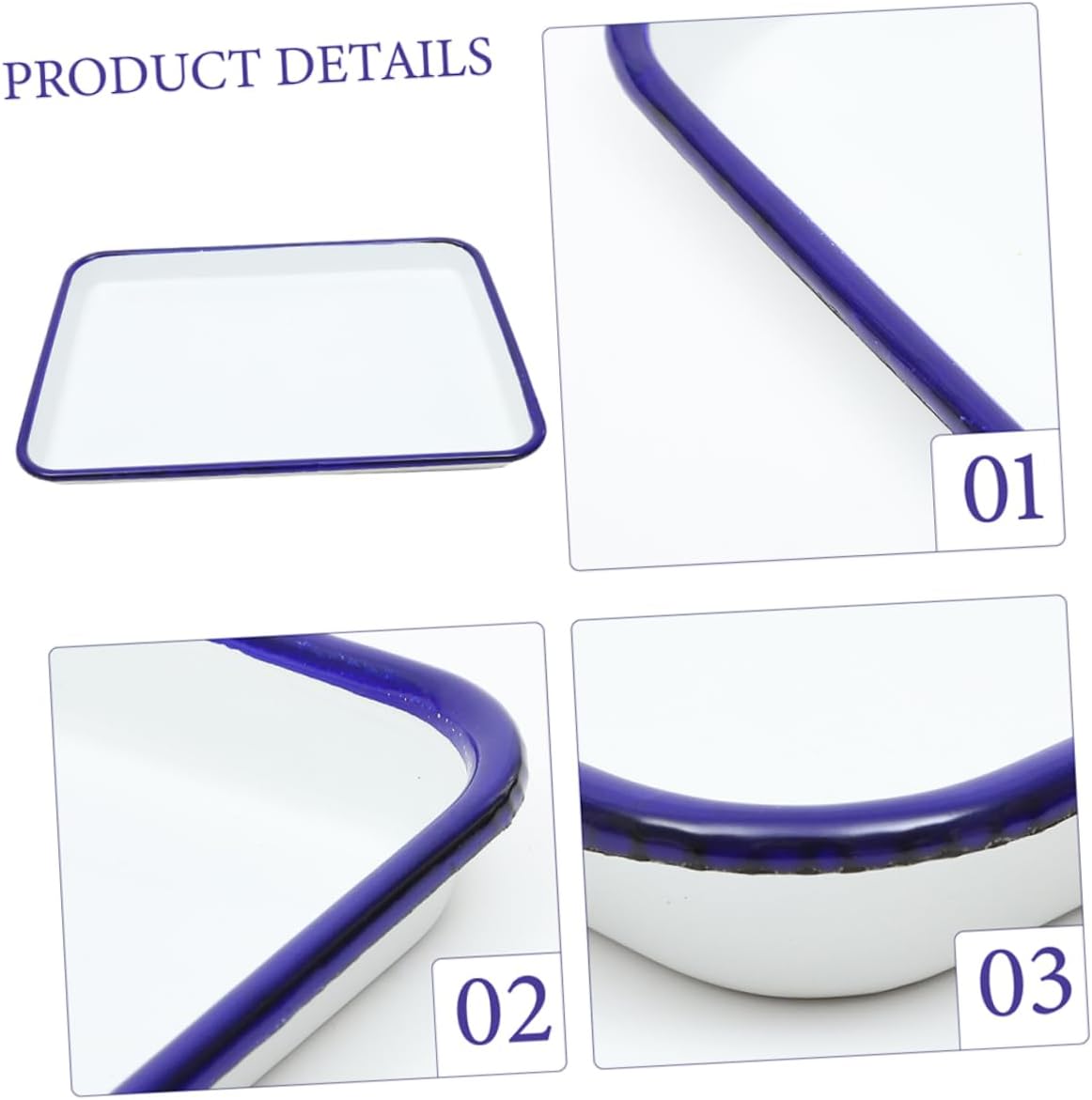 2-Piece Enamel Baking Pan Set with Lid - Round Cake & Loaf Pans, Pizza Pan - Oven & Bread Baking, Kitchen Cookware