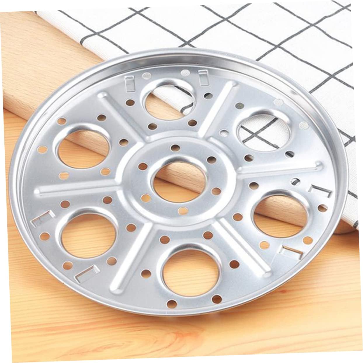 2 Piece Kitchen Cookware Set: Induction Cookware, Air Fryer, Electric Egg Poacher, Steamer Pan, Topper Maker, Boiler Pot, Egg Cracker, Egg Rack, Hard Boiled Egg Peeler, Silver Color