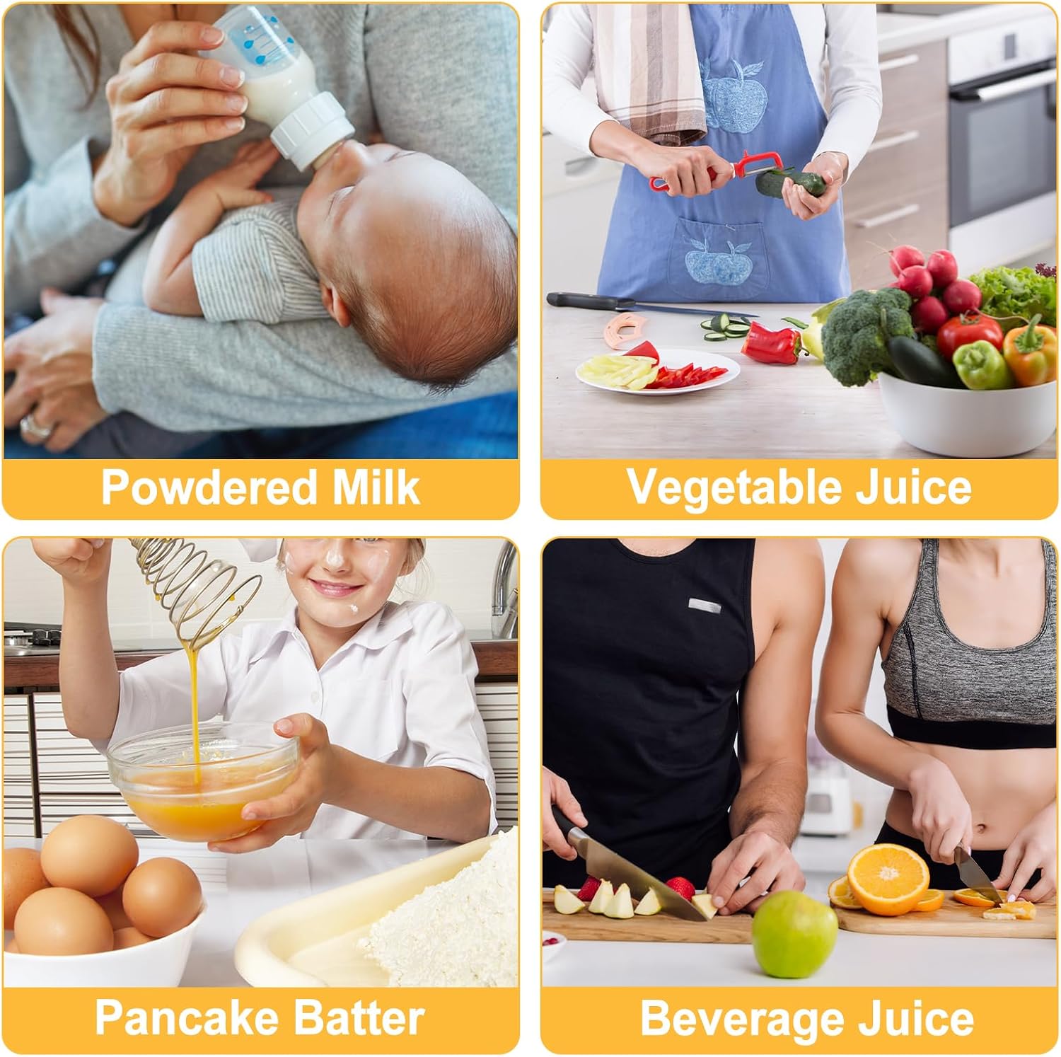 2 Quart Mixing Pitcher with Lid and Adjustable Mixer Plunger for Drinks - Perfect for Juice, Powdered Milk, and Beverages