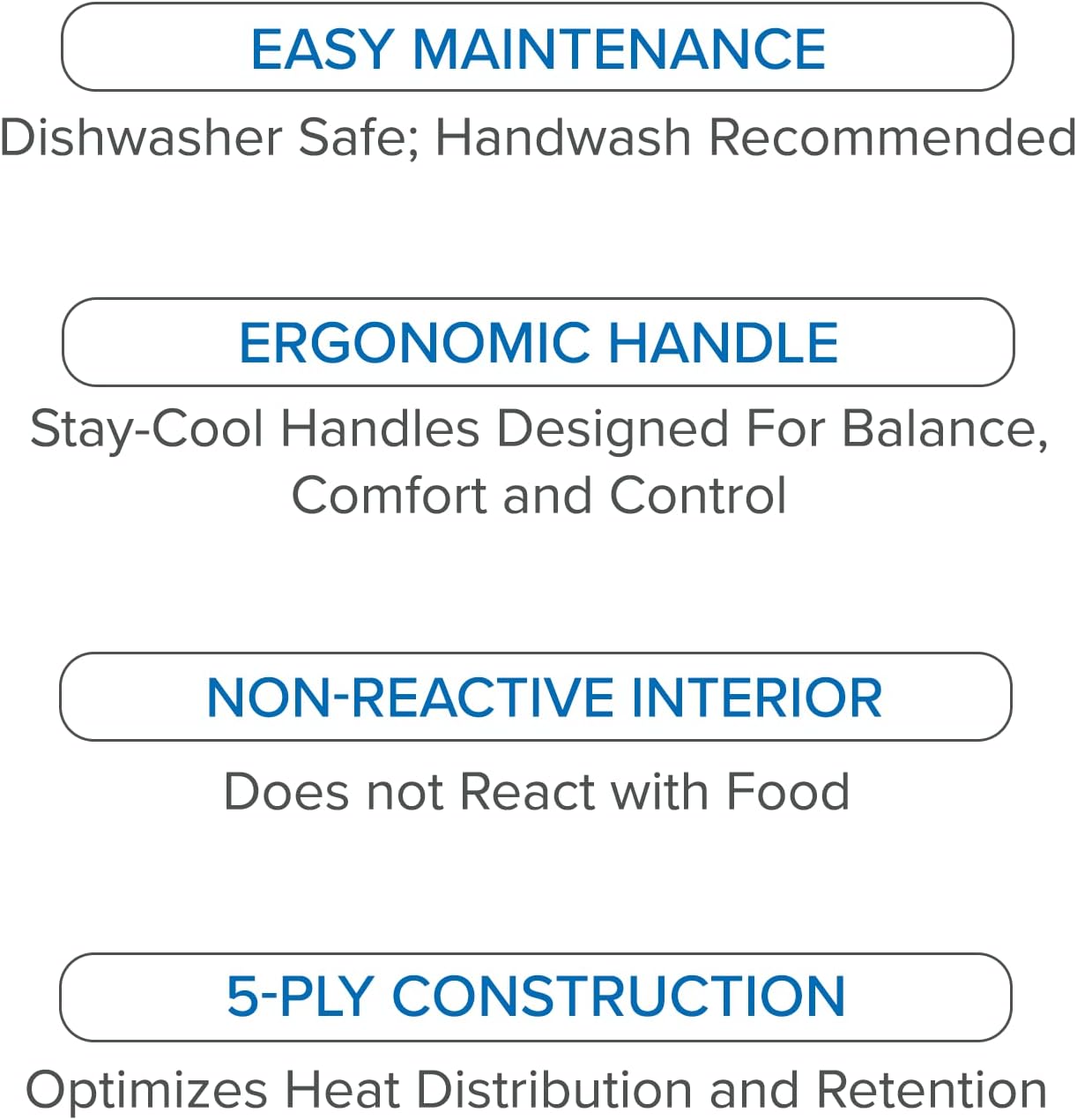 2 Quart Viking Culinary Professional Stainless Steel Saucepan with Lid - 5-Ply, Dishwasher & Oven Safe, Induction Ready