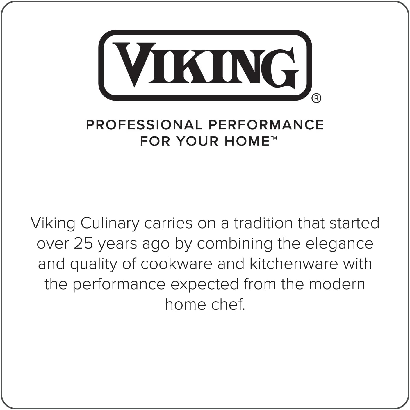 2 Quart Viking Culinary Professional Stainless Steel Saucepan with Lid - 5-Ply, Dishwasher & Oven Safe, Induction Ready