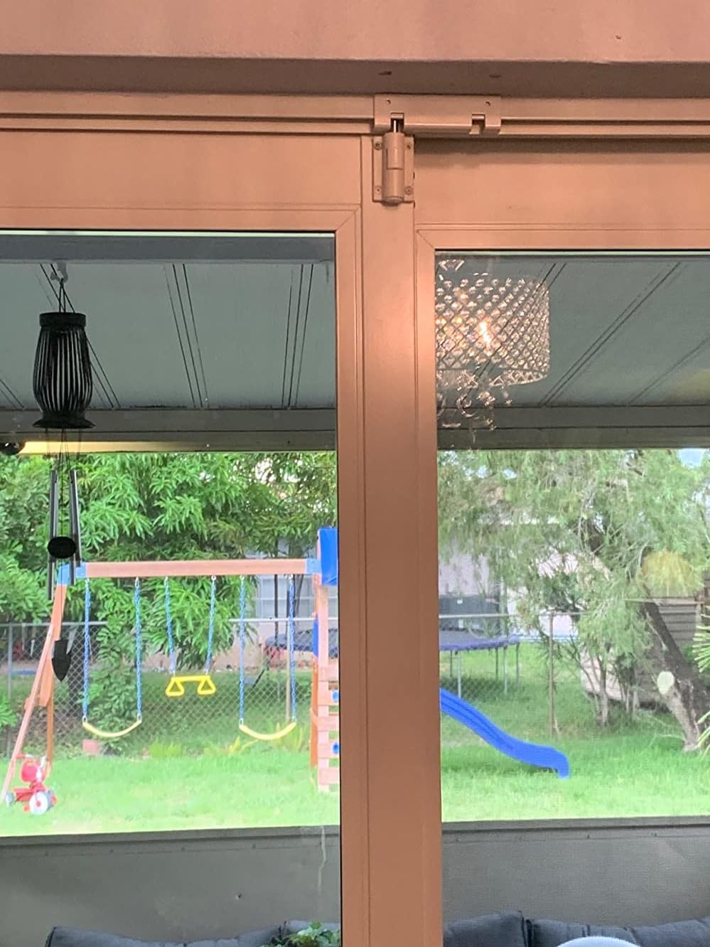 2 Set HauSun Patio Sliding Door Security Foot Locks - Top or Bottom Rail Childproof Guardian - Foot Operated Safety Locks for Family Security