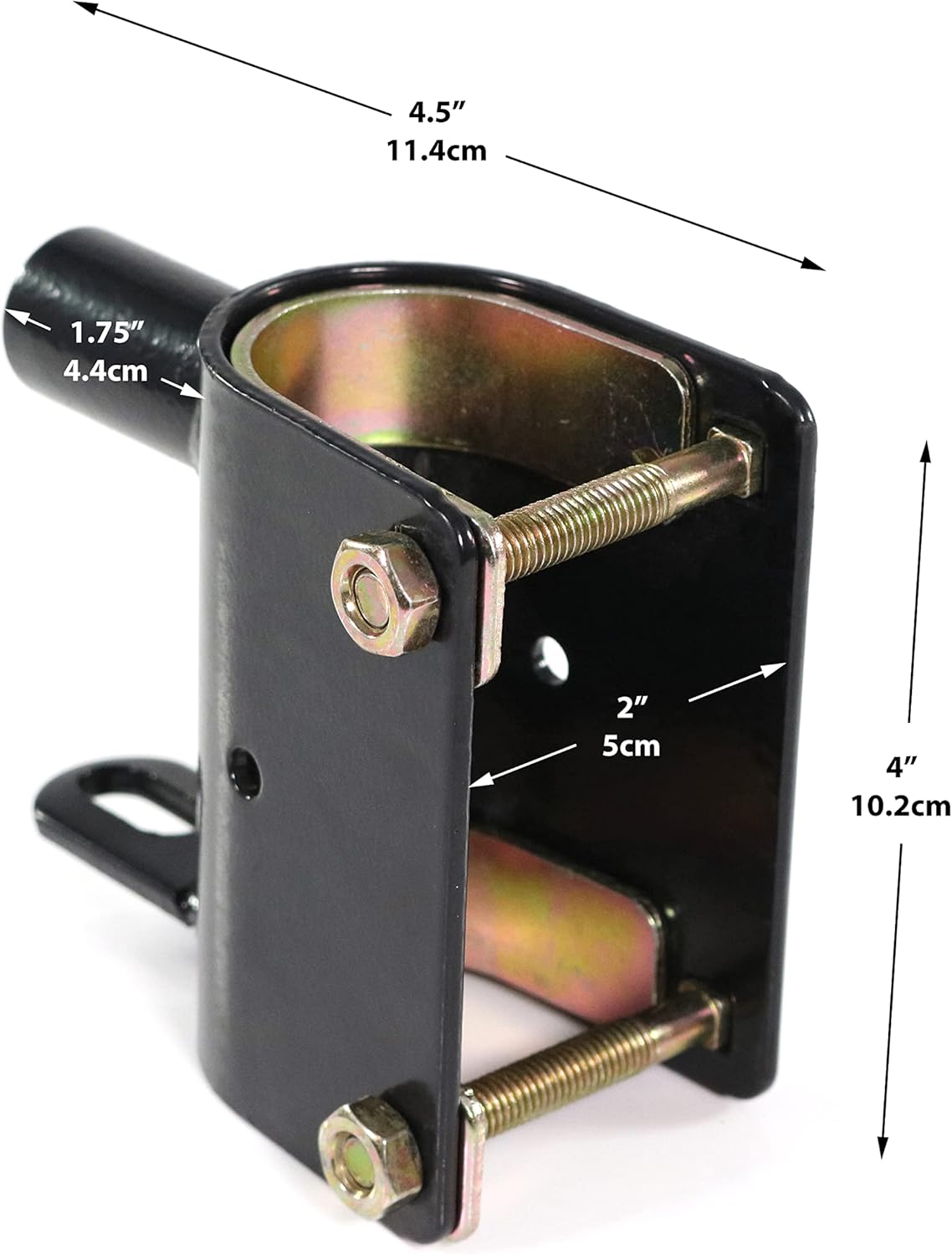 2-Way Lockable Livestock Gate Latch - Opens in Both Directions - with Shims, Padlock and Instructions