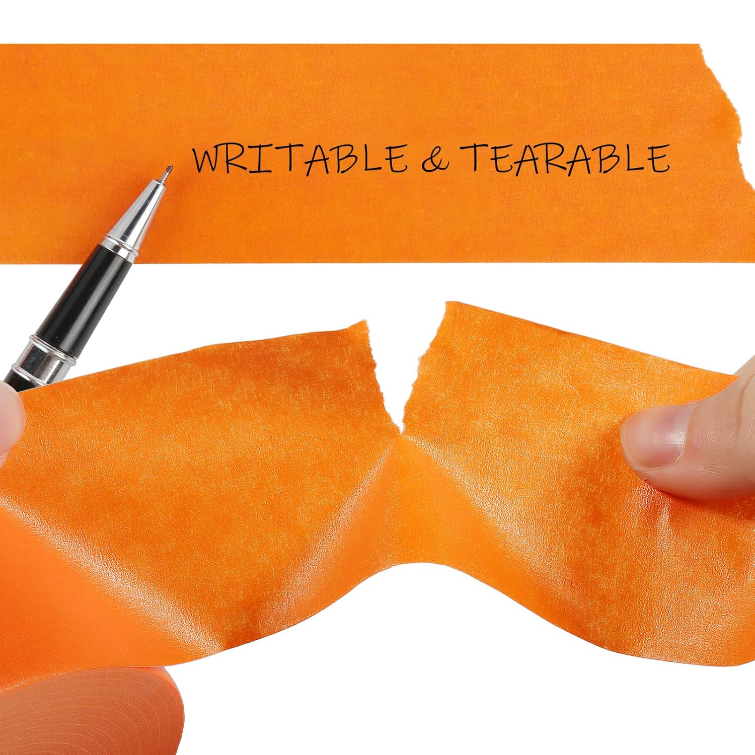 2" x 60 Yards Medium Adhesive Orange Painters Tape for Painting, Labeling, DIY Crafting - KIWIHUB Masking Tape for Decoration & School