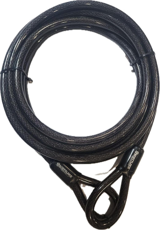 20 Foot Long SCOTTLOCK Colossal Cable - 20mm Thick Dual Loop High Security (3/4" Thick - Largest in USA)