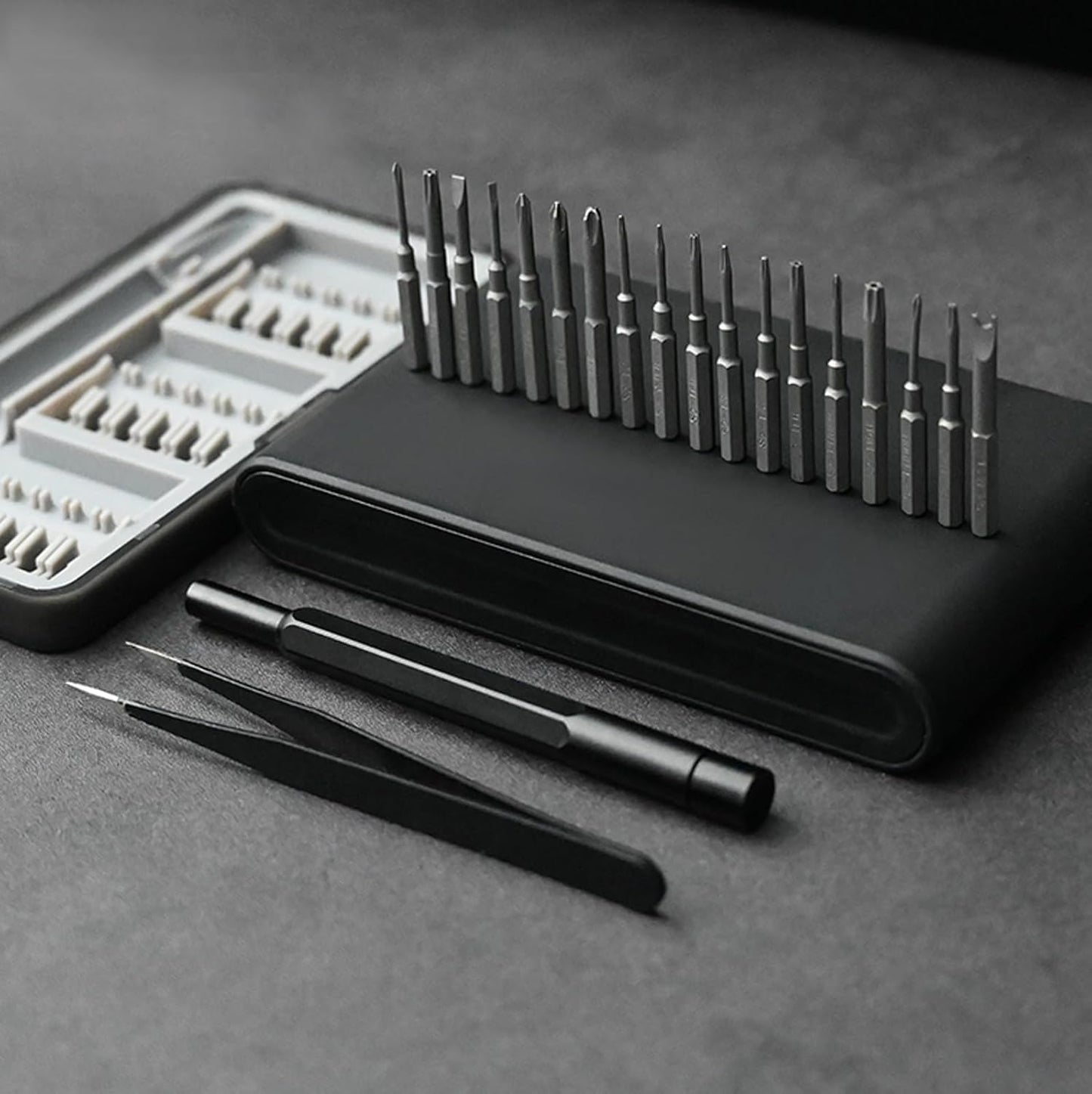 20-in-1 Mini Screwdriver Kit with Long Bits for iPhone, MacBook, PS4 - Small Screwdriver Set with Tweezers