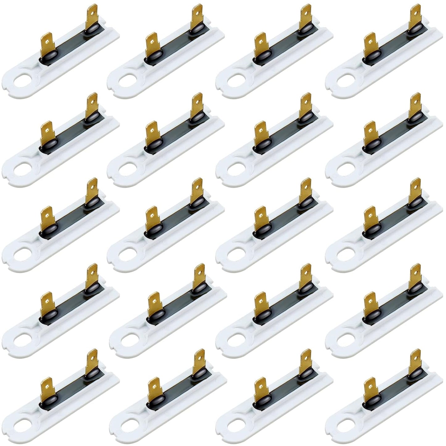20-Pack 3392519 Dryer Thermal Fuse by Techecook - Replacement for Whirlpool Kenmore Dryers - Replaces Part 80005 3388651 WP3392519VP 694511 - Bulk Pack of Thermal Fuses