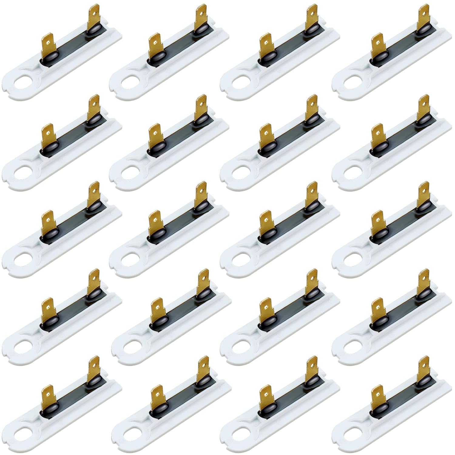 20-Pack 3392519 Dryer Thermal Fuse by Techecook - Replacement for Whirlpool Kenmore Dryers - Replaces Part 80005 3388651 WP3392519VP 694511 - Bulk Pack of Thermal Fuses