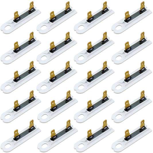 20-Pack 3392519 Dryer Thermal Fuse by Techecook - Replacement for Whirlpool Kenmore Dryers - Replaces Part 80005 3388651 WP3392519VP 694511 - Bulk Pack of Thermal Fuses