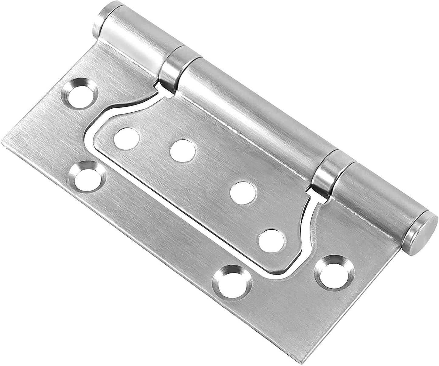 20 Pack 3x4 Inch Non Mortise Door Hinges in Brushed Nickel Finish for Mobile Homes - Heavy Duty Smooth Movement with Mounting Screws