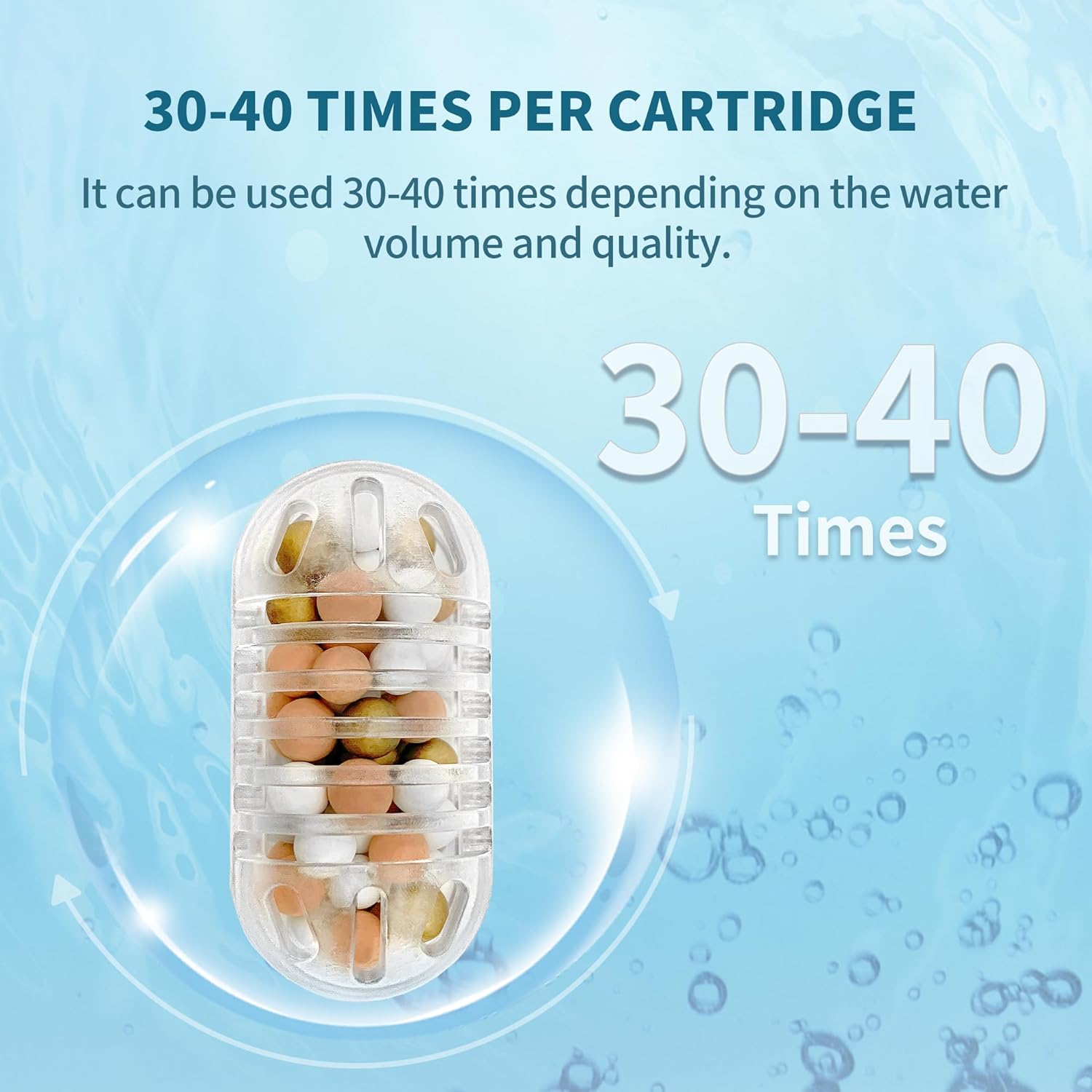 20-Pack Antimicrobial Humidifier Cleaner & Demineralization Cartridge - Compatible with Most Humidifiers - Replacement for Ultrasonic Tank Cleaning - Bacteriostatic Fish Drop Ball Filter
