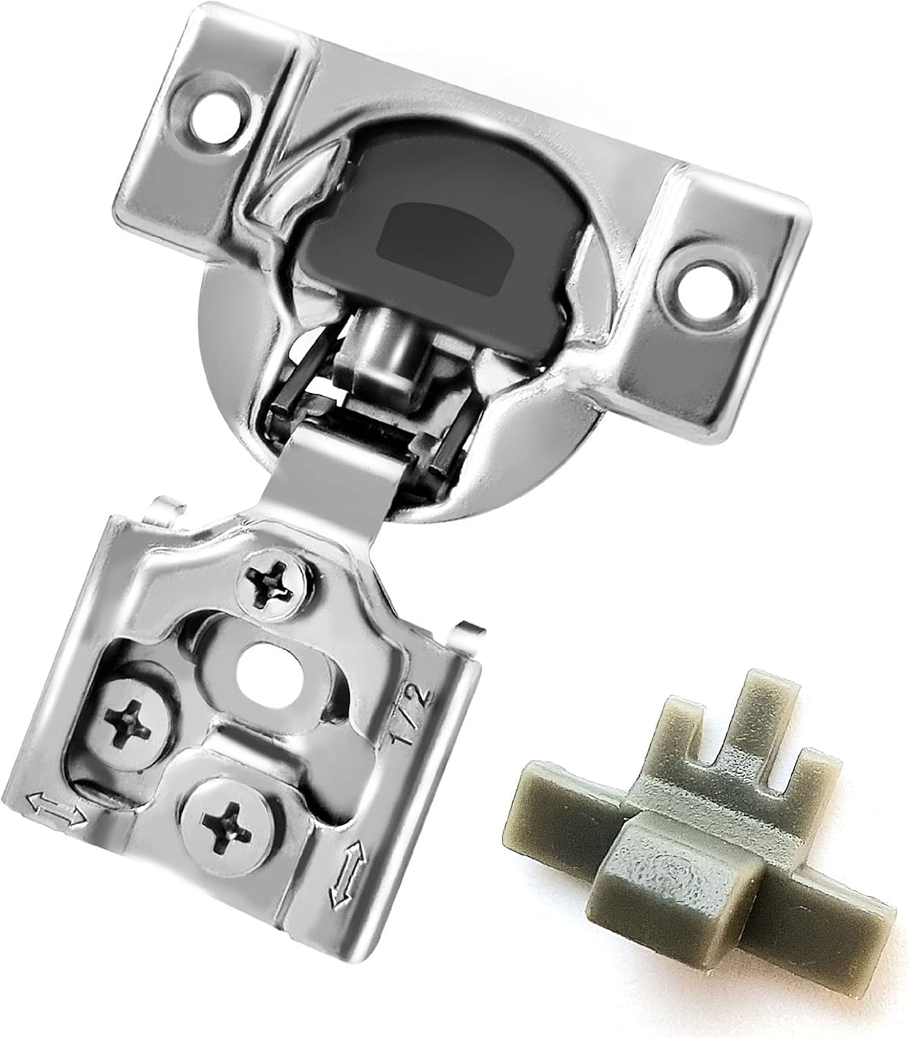 20-Pack Berta Soft Close Face Frame Cabinet Hinge Clips with 86 Degree Angle Restriction - Set of 20 Kitchen Cabinet Door Restraints