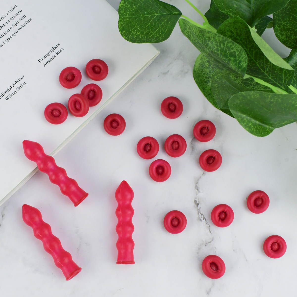 20 Pack Caulk Cap Sealer for Preserving Open Tubes - Red Caulk Tube Covers for Sealing and Finishing - Caulk Saver Caps for DIY Projects