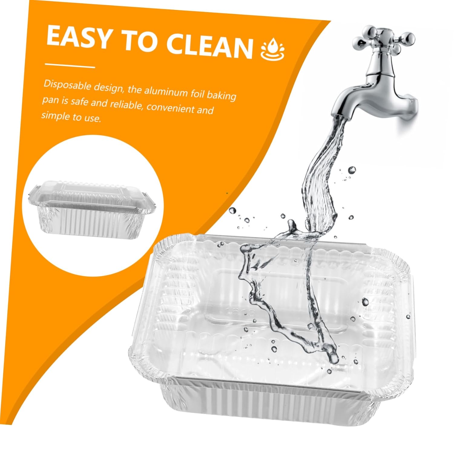 20 Pack Disposable Aluminum Foil Pans with Clear Lids - Versatile Baking Boxes for Food Storage, Cooking, Meal Prep - Perfect for Air Fryers