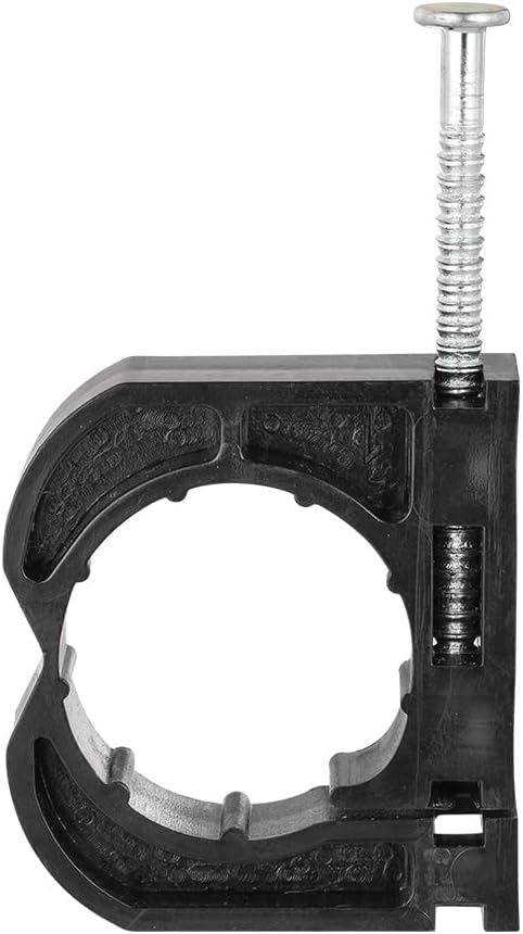 20-Pack EFIELD 3/4" J-Hook with Nail for PEX Pipe Support - Black Color