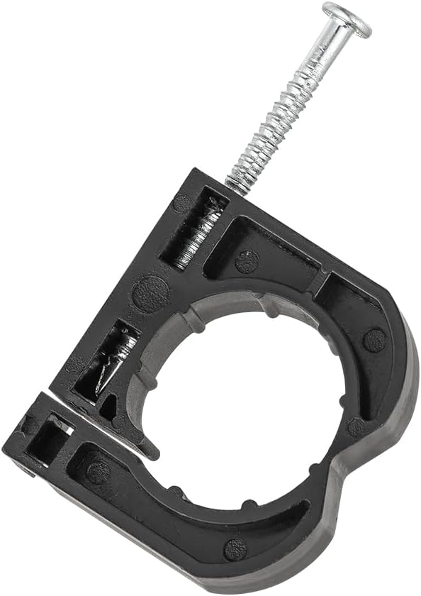 20-Pack EFIELD 3/4" J-Hook with Nail for PEX Pipe Support - Black Color