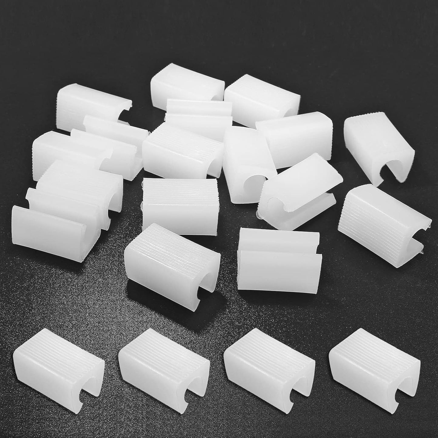 20 Pack Plastic Furniture Feet Protectors 12mm Caps for Bar Stools, Non-Slip Leg Tips, Chair Leg Caps Patio Covers (White)