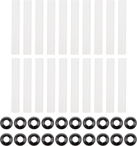 20 Pack Quiet Roller Sleeves for Garage Door Hinge by GWNOWZZET