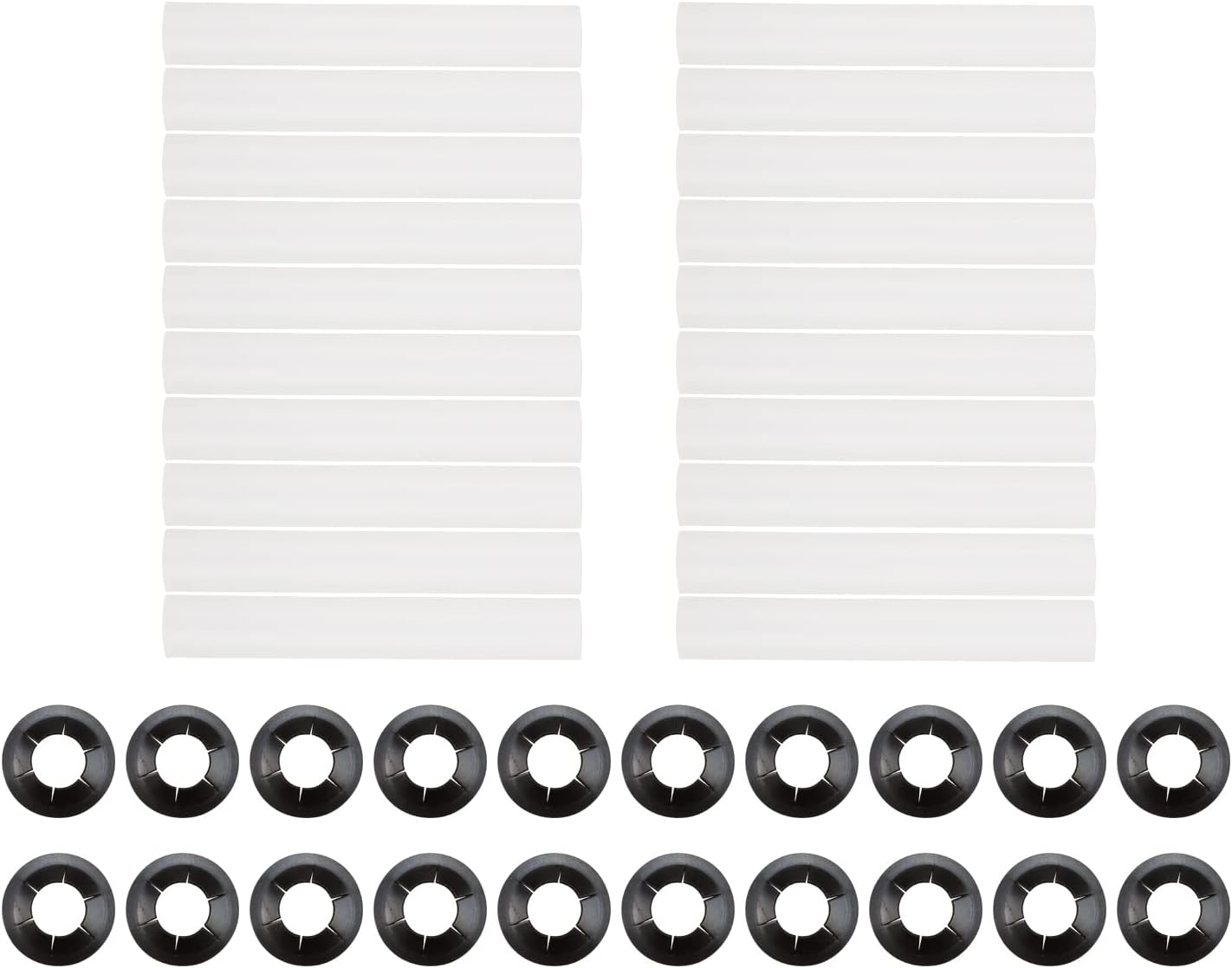 20 Pack Quiet Roller Sleeves for Garage Door Hinge by GWNOWZZET