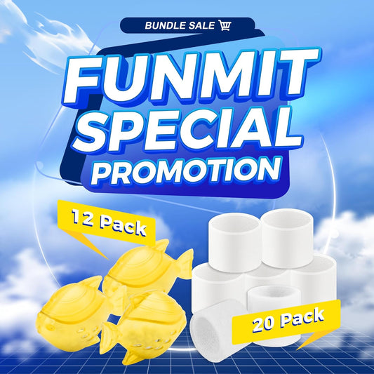 20 Pack Top Fill Humidifier Replacement Filters for LEVOIT + 12 Pack Universal Humidifier Cleaner Fish - Bundle Pack